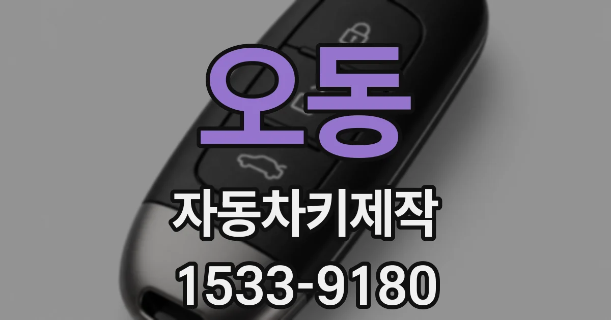 오동 자동차키제작