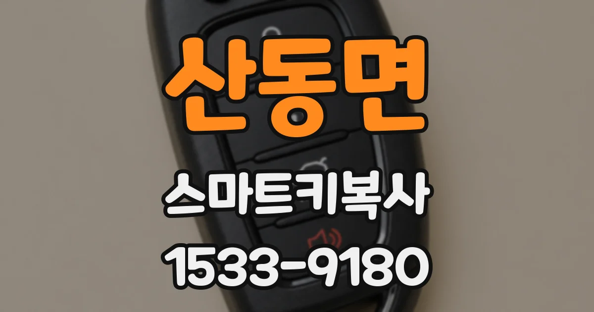 산동면 스마트키복사