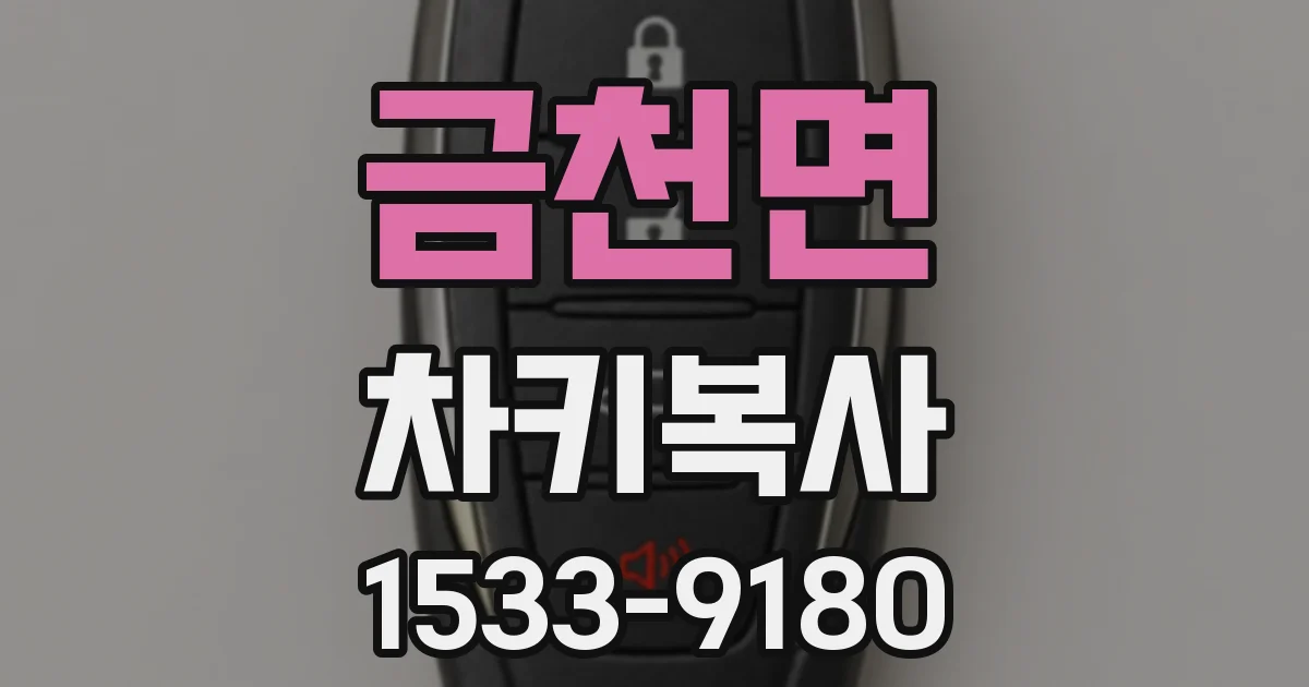 금천면 차키복사