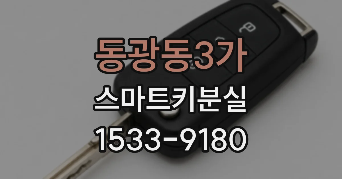 동광동3가 스마트키분실