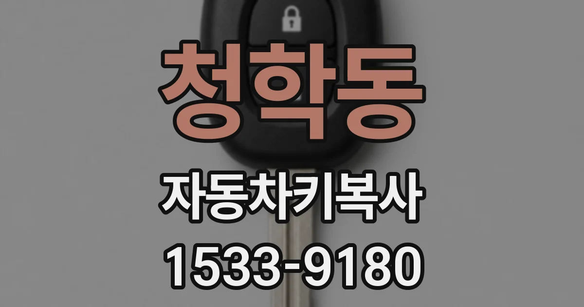 청학동 자동차키복사