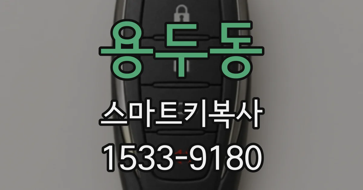 용두동 스마트키복사
