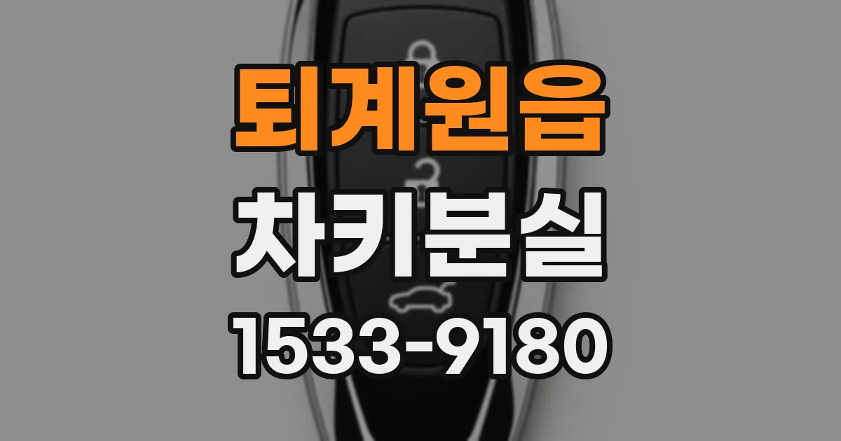 퇴계원읍 차키분실
