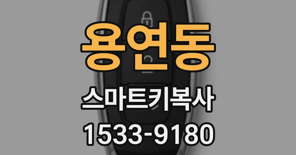 용연동 스마트키복사