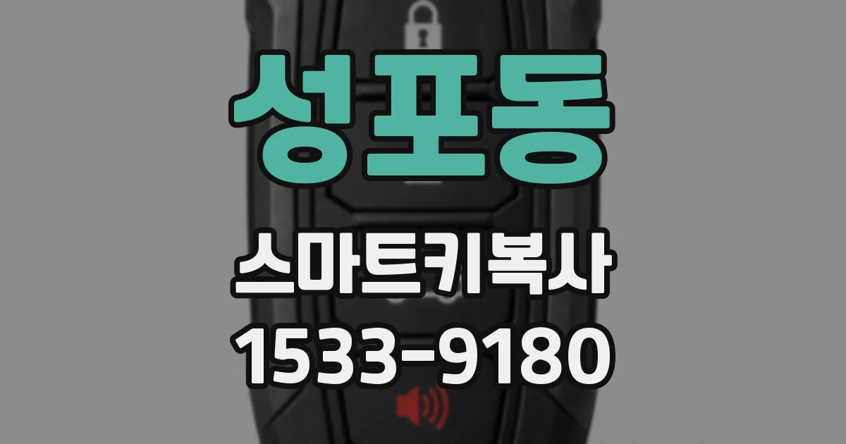 성포동 스마트키복사