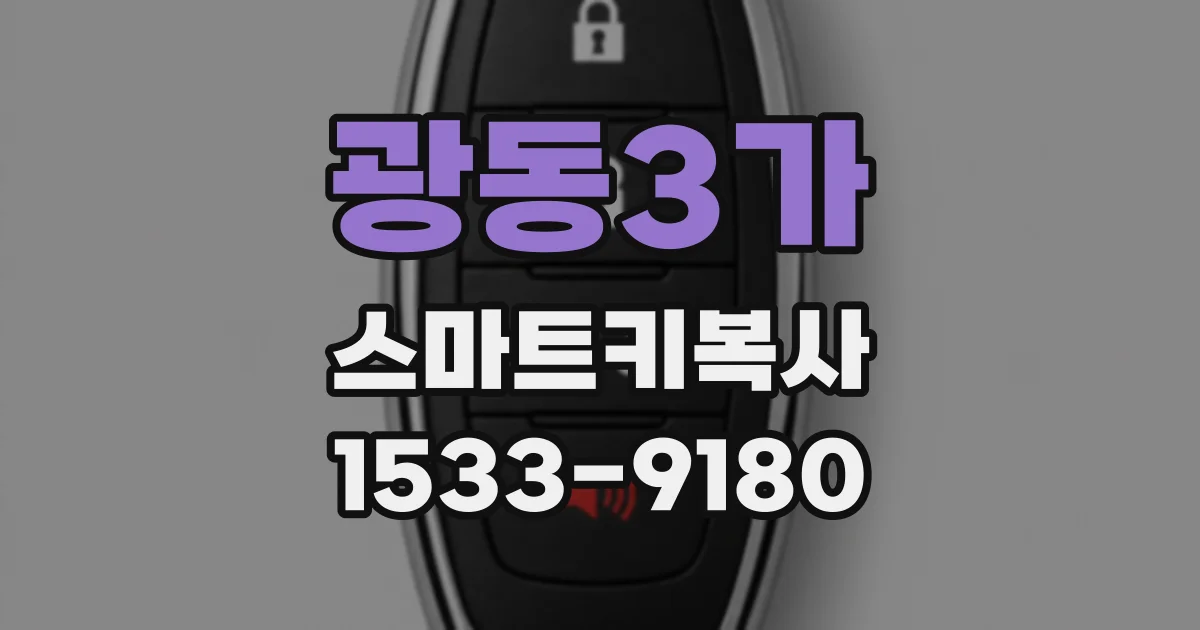광동3가 스마트키복사