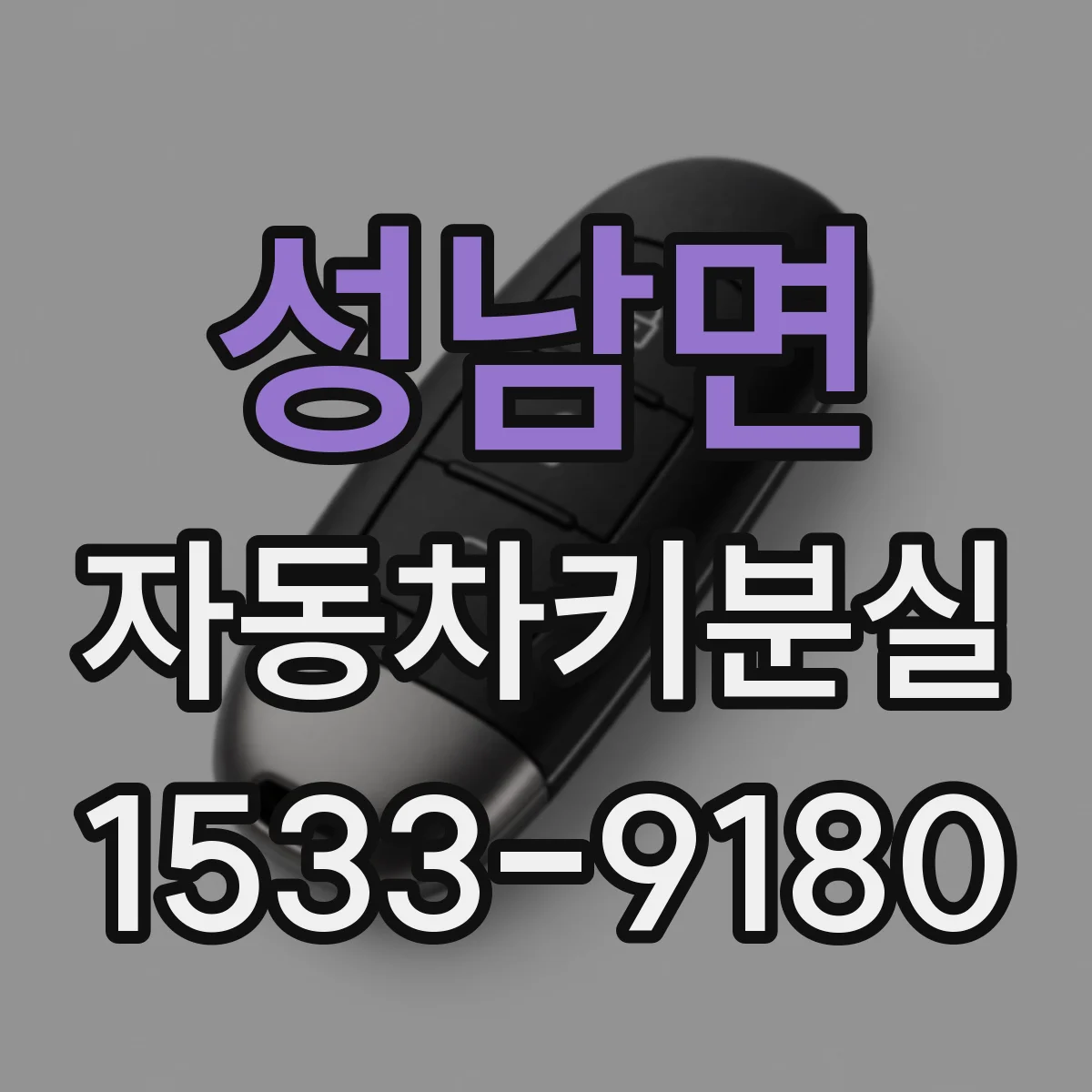 성남면 자동차키분실