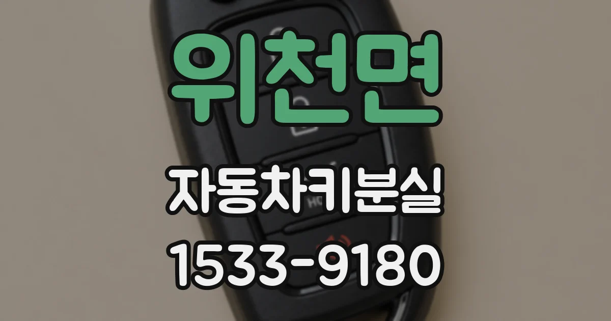 위천면 자동차키분실