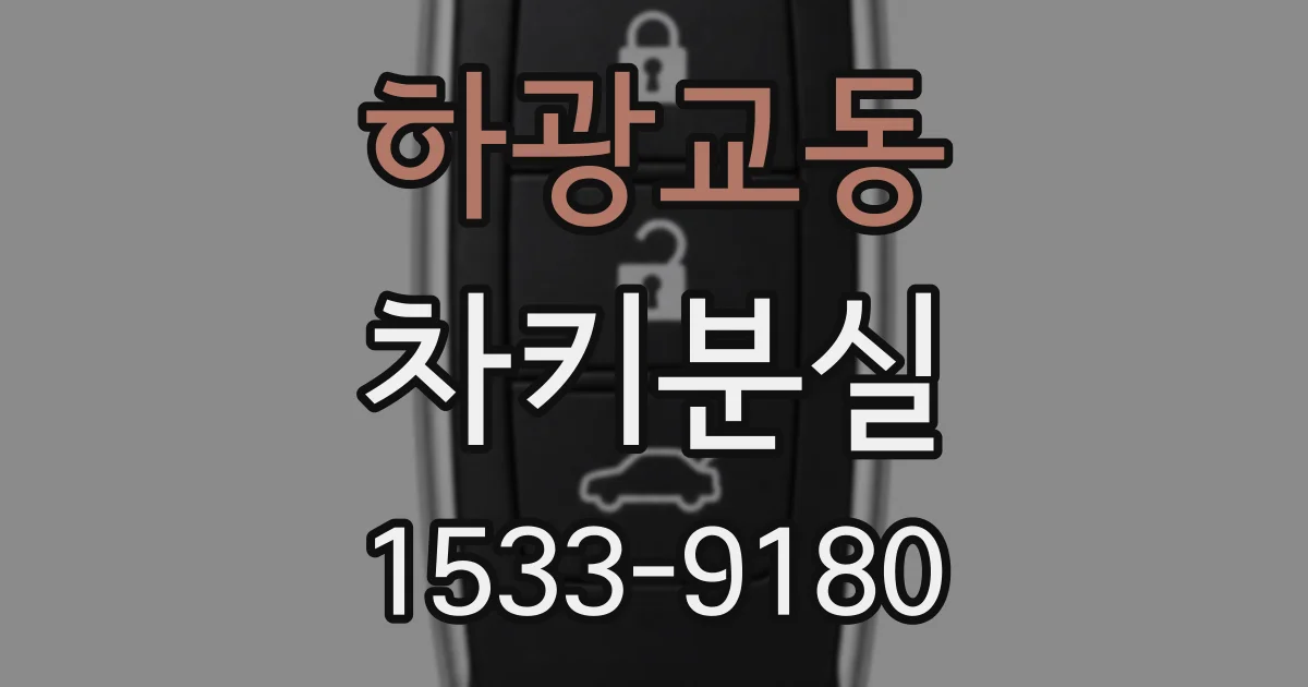 하광교동 차키분실