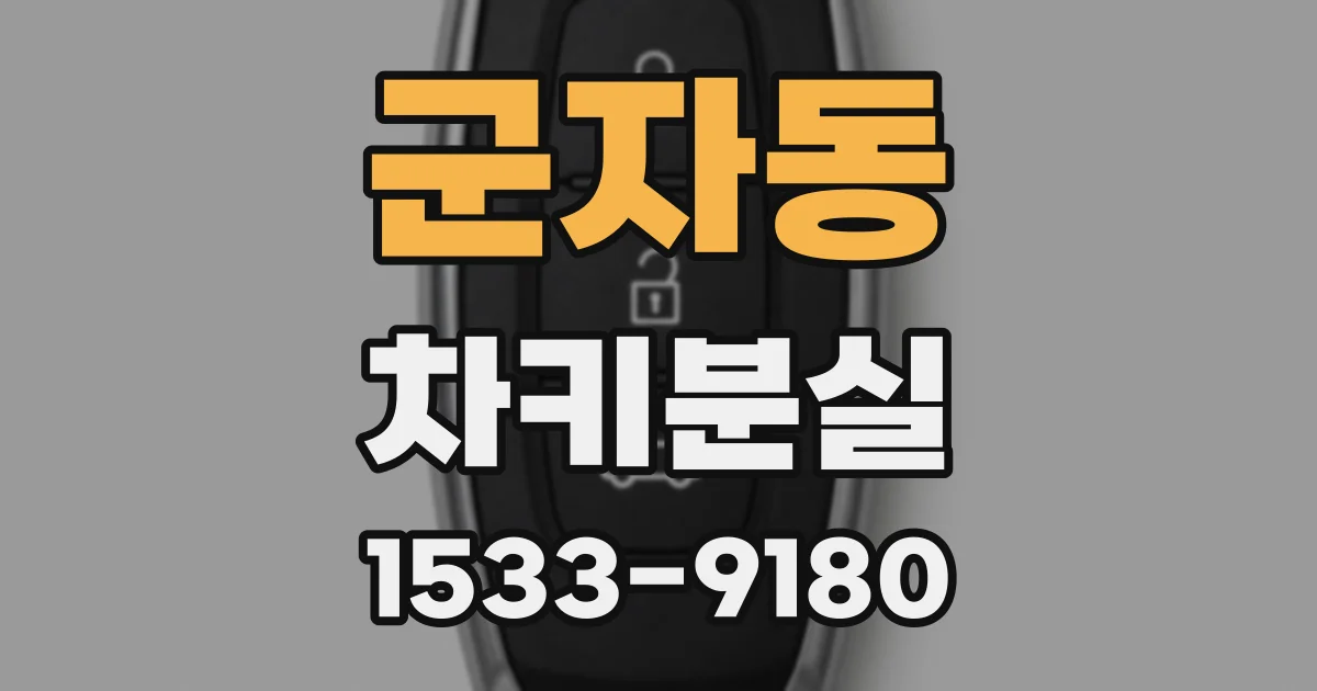 군자동 차키분실