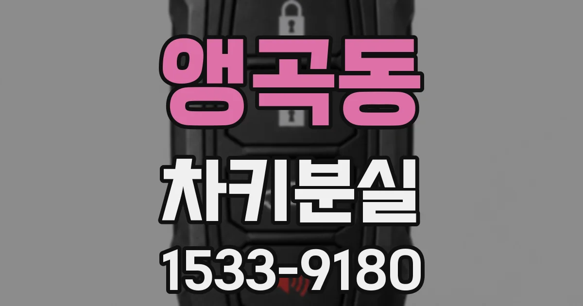 앵곡동 차키분실
