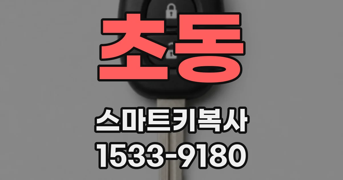 초동 스마트키복사
