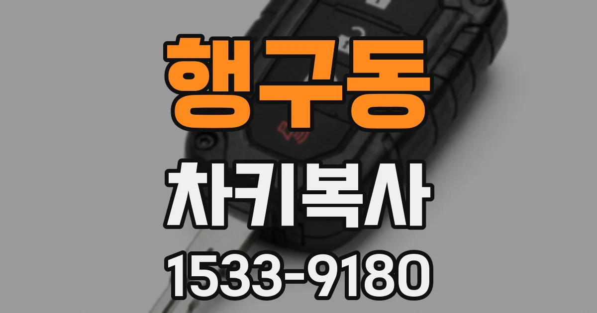 행구동 차키복사