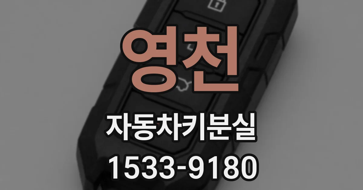 영천 자동차키분실