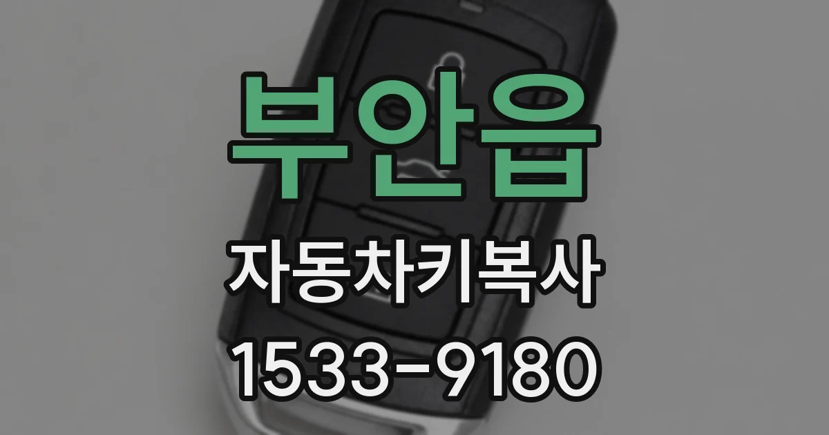 부안읍 자동차키복사