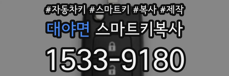 대야면 스마트키복사