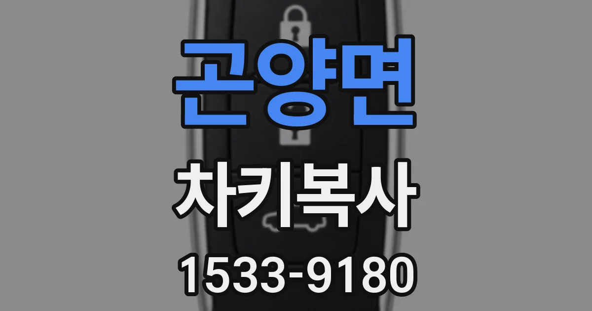 곤양면 차키복사