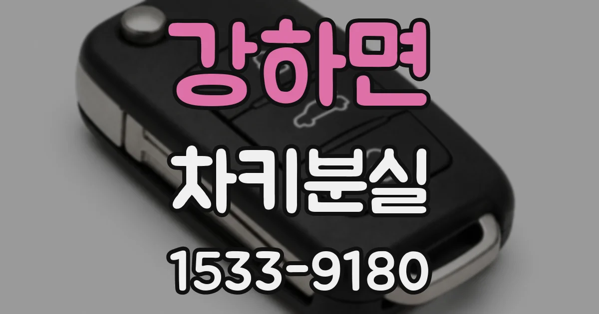 강하면 차키분실