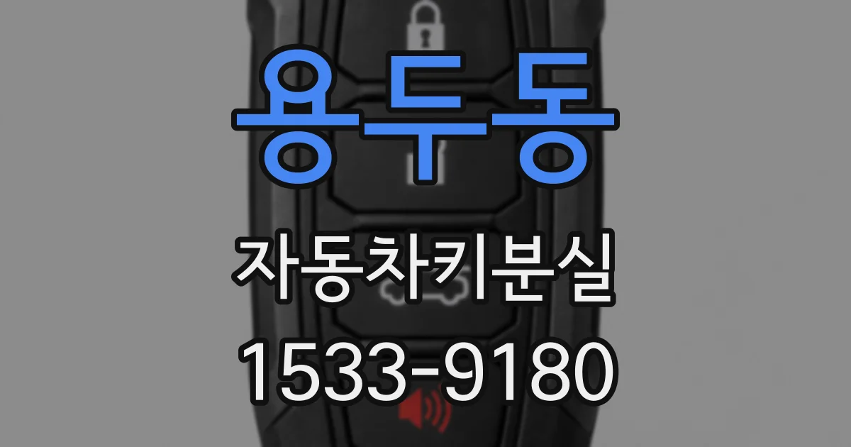 용두동 자동차키분실