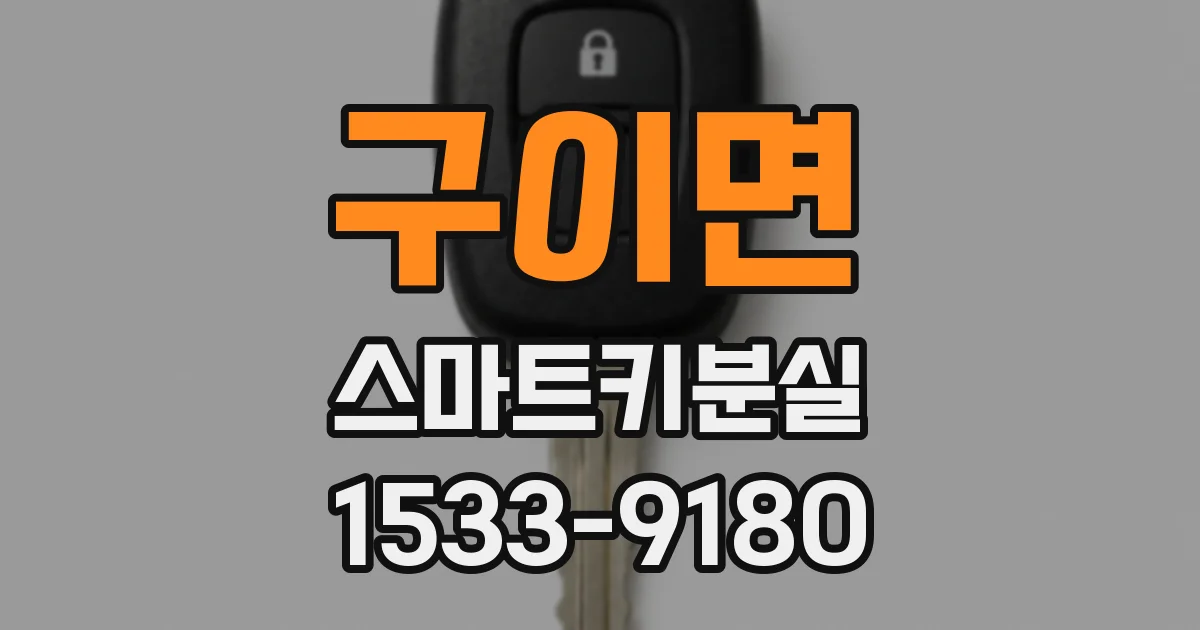 구이면 스마트키분실