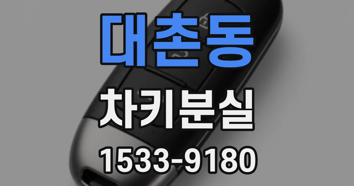 대촌동 차키분실