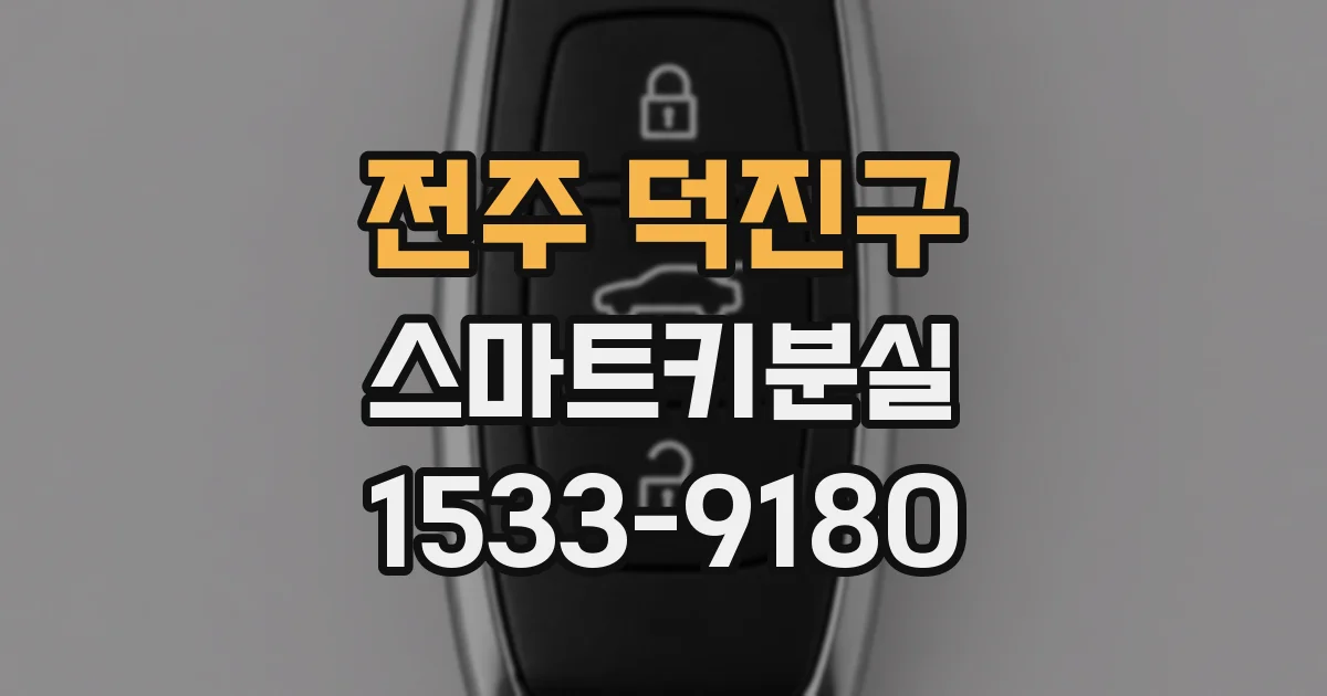 전주 덕진구 스마트키분실