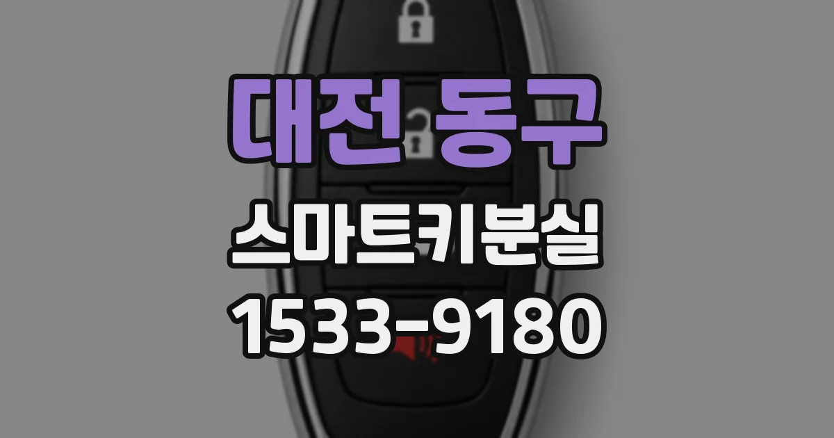 대전 동구 스마트키분실