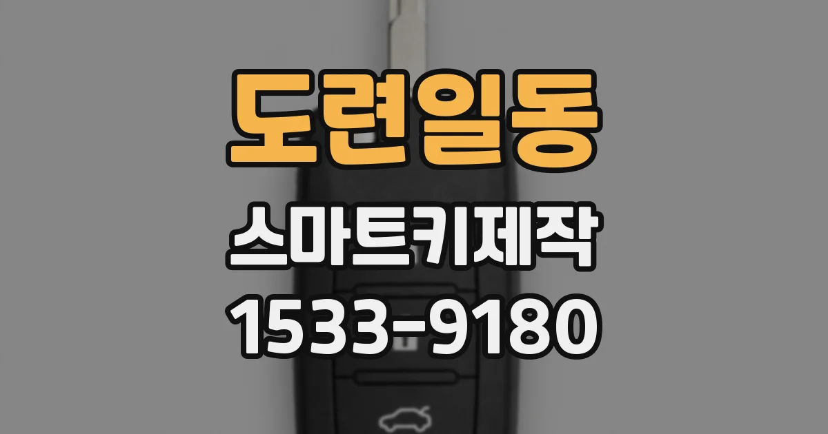도련일동 스마트키제작