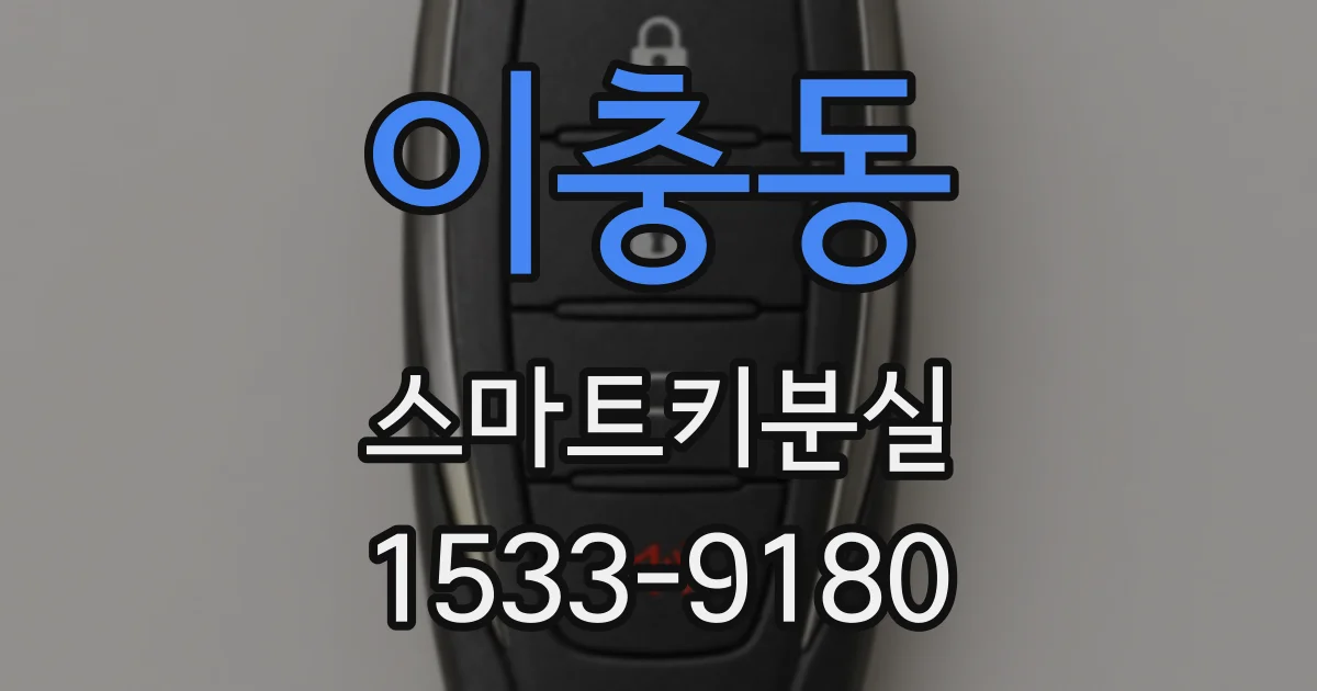 이충동 스마트키분실