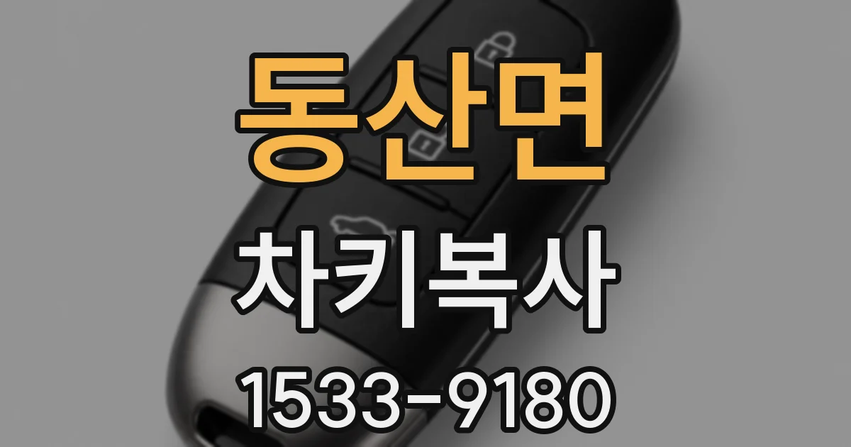 동산면 차키복사