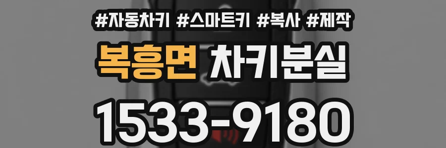 복흥면 차키분실