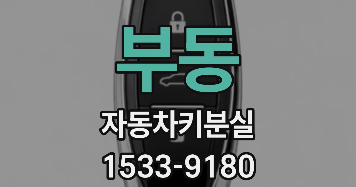 부동 자동차키분실