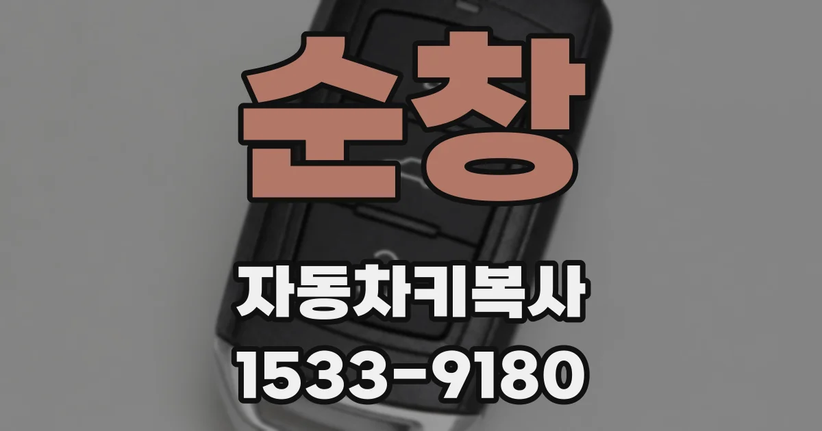 순창 자동차키복사
