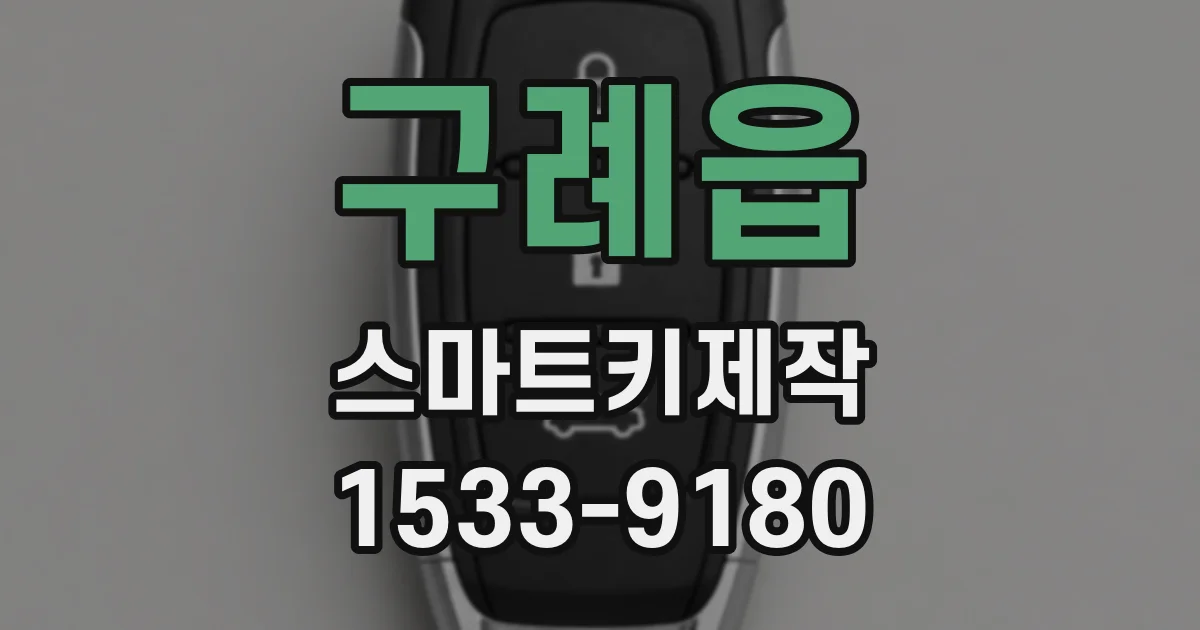구례읍 스마트키제작
