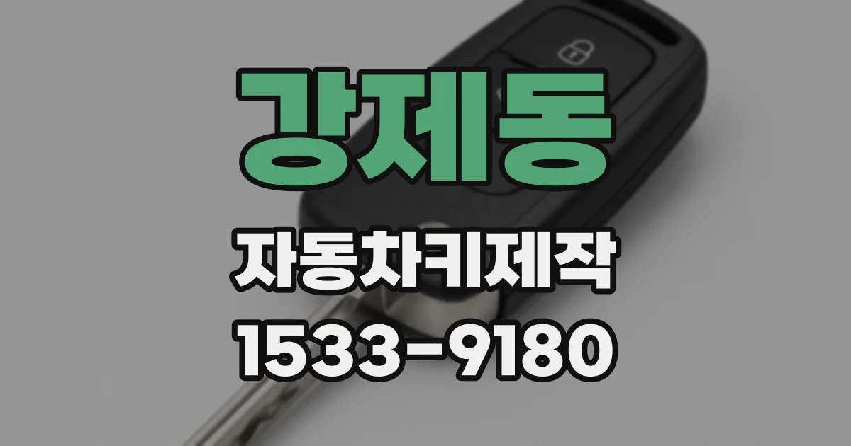 강제동 자동차키제작