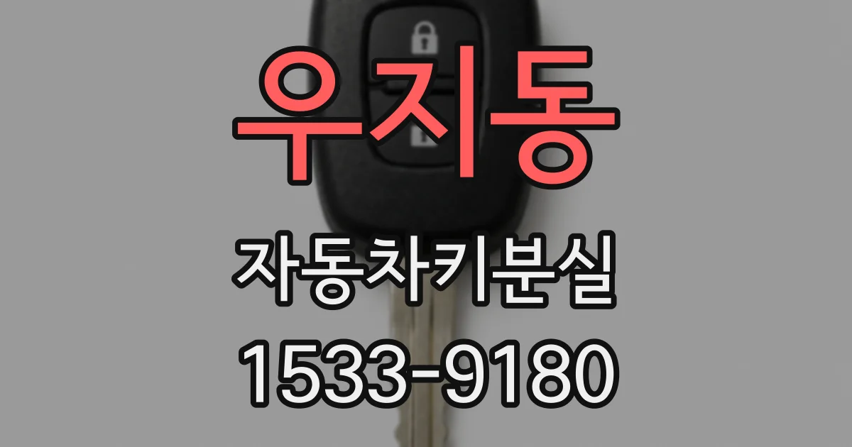 우지동 자동차키분실