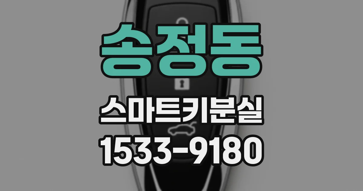 송정동 스마트키분실