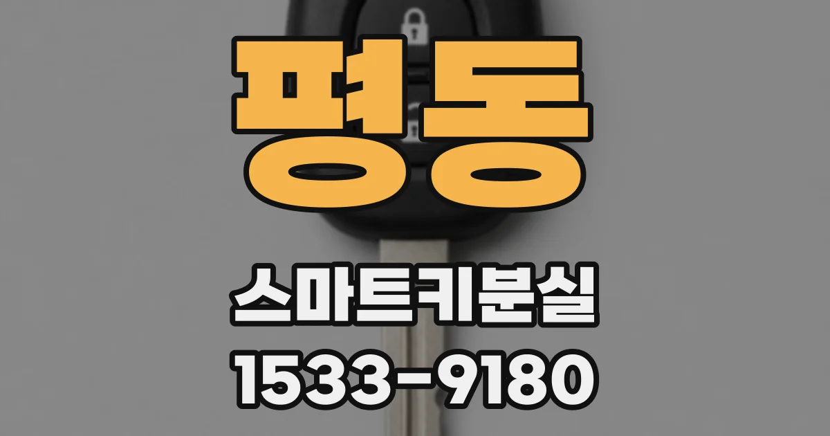 평동 스마트키분실