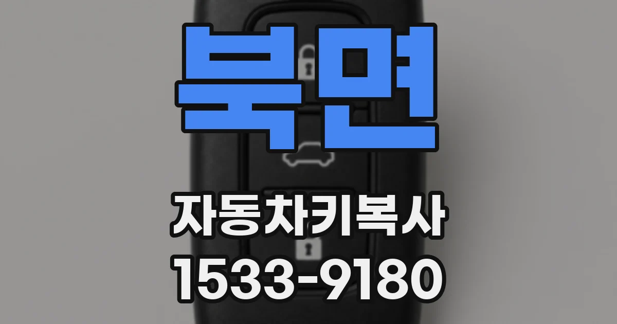북면 자동차키복사