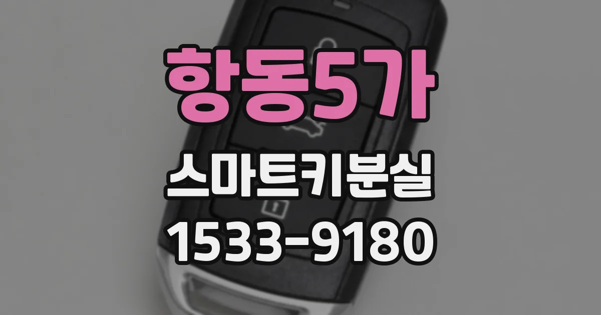 항동5가 스마트키분실
