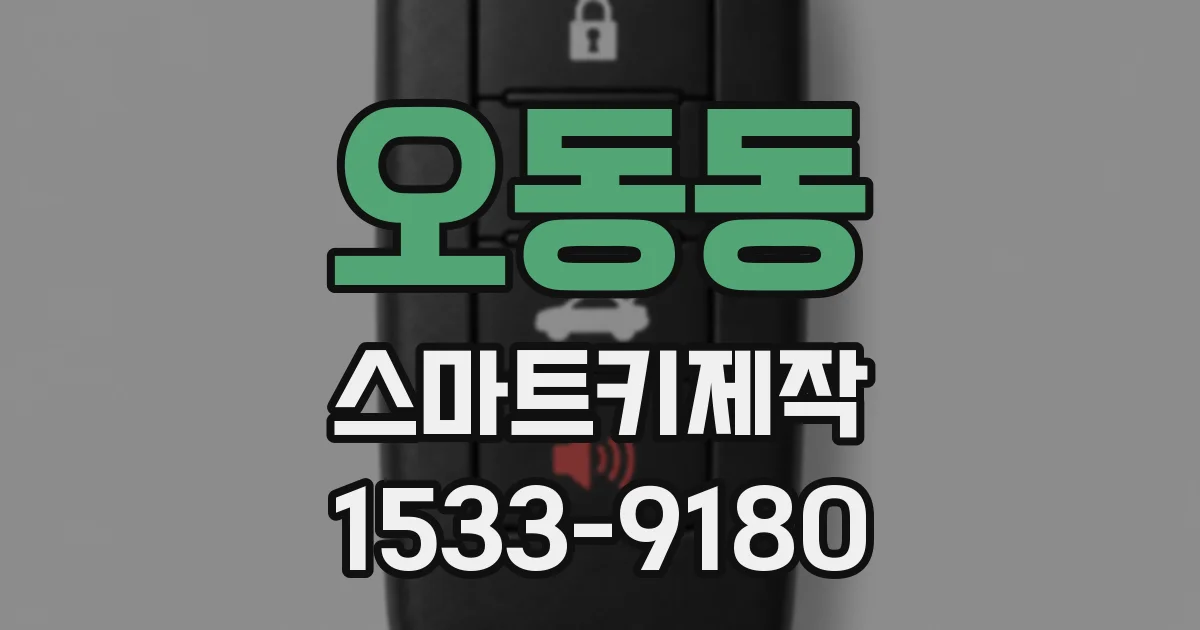 오동동 스마트키제작