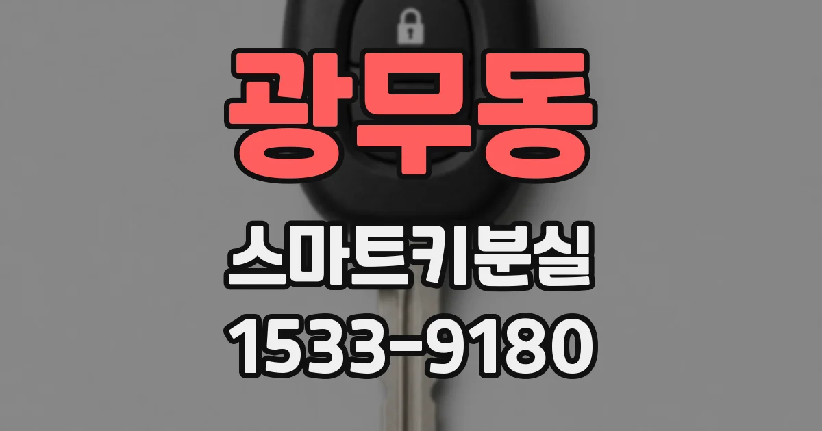 광무동 스마트키분실