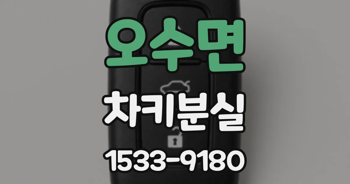 오수면 차키분실