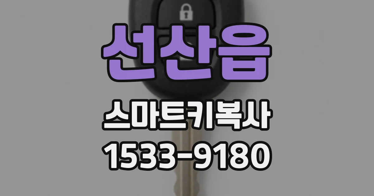 선산읍 스마트키복사