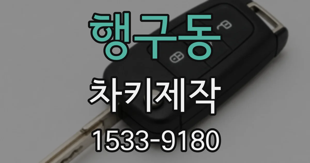 행구동 차키제작
