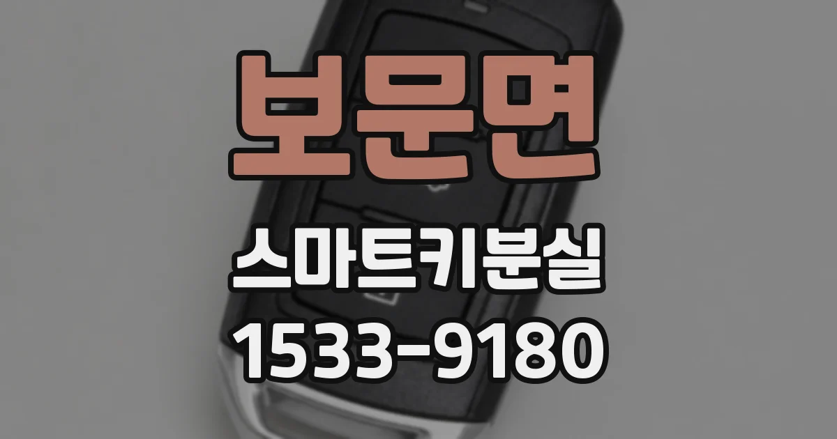 보문면 스마트키분실