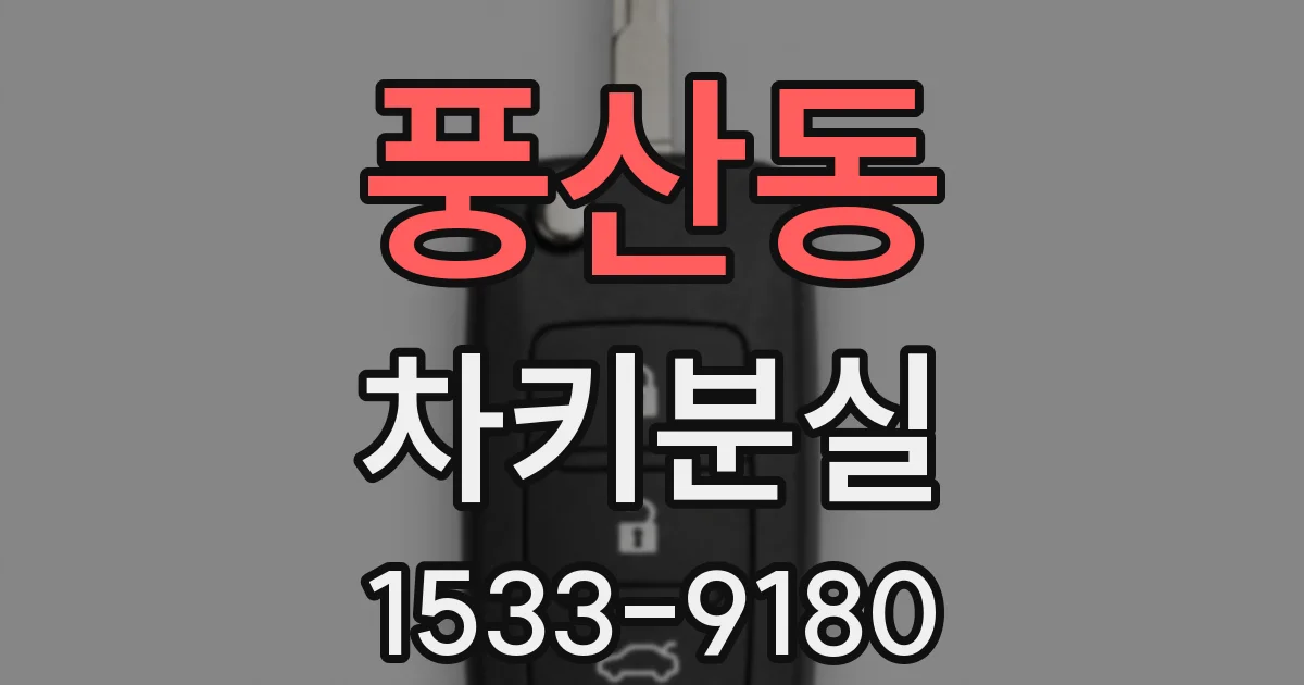 풍산동 차키분실