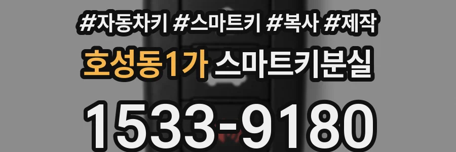 호성동1가 스마트키분실