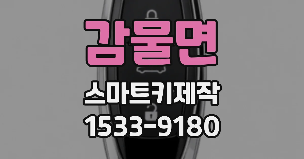감물면 스마트키제작