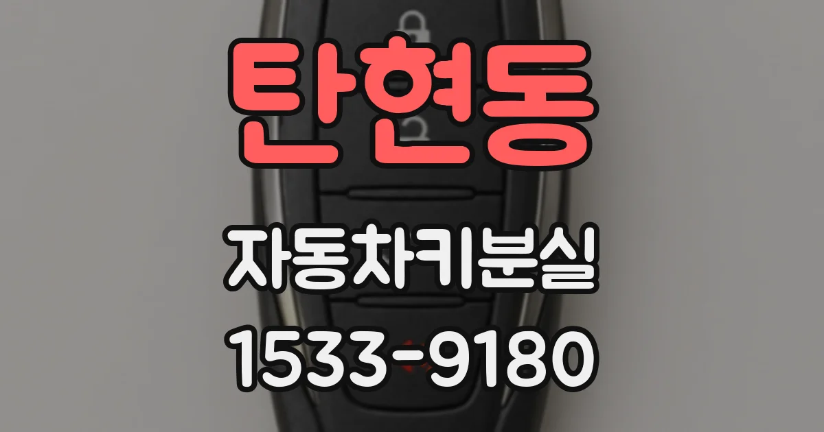 탄현동 자동차키분실